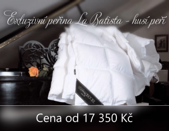 La Batista - 100% husí výběrové prachové peří, mazlivost 10/10